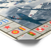 WWII航空機の記章ID ポスター (角)