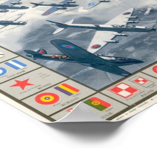 WWII航空機の記章ID ポスター (角)