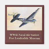 WWII航空機 マグネット (正面)