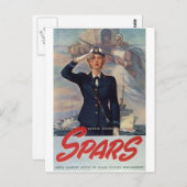 WWII軍隊募集ポスター – 女性 ポストカード (正面/裏面)