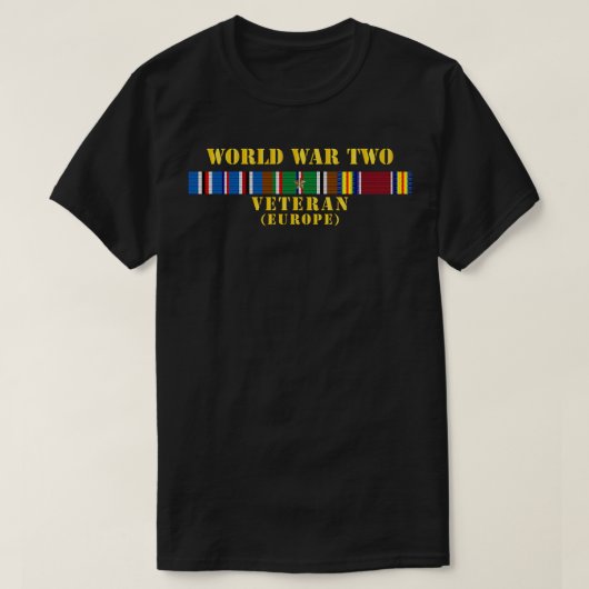 WWII退役軍人wユーロsvc Tシャツ (デザイン正面)