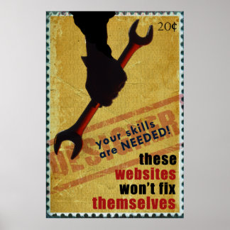 WWII-スタイルデザイナーポスター ポスター