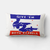 WWII '与えem両方のバレル ランバークッション (裏面)