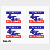 WWII '与えem両方のバレル 長方形シール (シート)