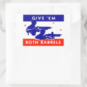 WWII '与えem両方のバレル 長方形シール (バッグ)