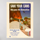 WWII 救の缶 ポスター (正面)