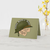 WWII、韓国、ベトナムの獣医誕生日 カード (黄色い花)