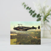 WWII 3ドイツ語Bf-110 ポストカード (スタンド正面)