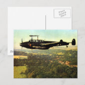 WWII 3ドイツ語Bf-110 ポストカード (正面/裏面)