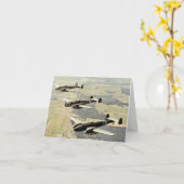 WWII 3 Messerschmitt ME-110 カード (黄色い花)