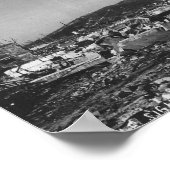 WWII Atomic Bomb Photo Of Hiroshima ポスター (角)