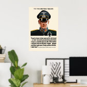 WWII British Propaganda Poster Mock German Officer ポスター (ホームオフィス)