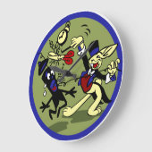 WWII EODウサギ ラージ壁時計 (傾斜)