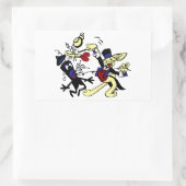 WWII EODウサギ 長方形シール (バッグ)