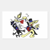 WWII EODウサギ 長方形シール (正面)