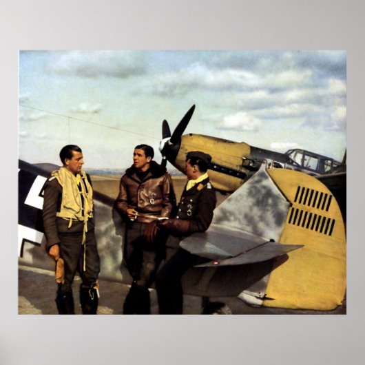 WWII German ME-109 Pilots ポスター (正面)