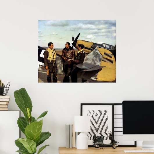 WWII German ME-109 Pilots ポスター (ホームオフィス)