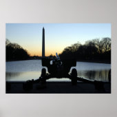 WWII Howitzer Silhouette ポスター (正面)