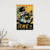 WWII India Recruitment Poster Corps of Electrical ポスター (キッチン)