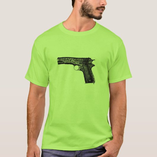 WWII M1911のピストル Tシャツ (正面)