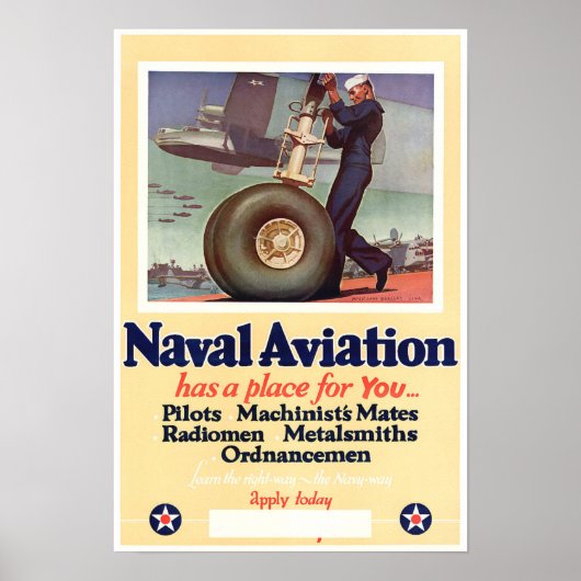 WWII Naval Aviation ポスター (正面)