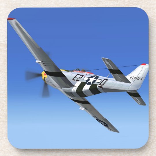 Wwii P51のムスタングの戦闘機 コースター Zazzle Co Jp