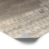 WWII P-51 Mustang in Flight ポスター (角)