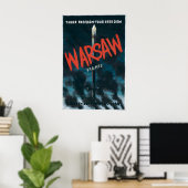 WWII Poster Poland Warsaw uprising Warsaw fights! ポスター (ホームオフィス)
