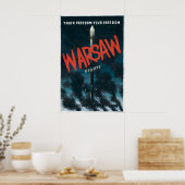 WWII Poster Poland Warsaw uprising Warsaw fights! ポスター (キッチン)