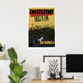 WWII Poster Poland We will destroy fascism ポスター (ホームオフィス)