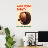 WWII Propaganda Art Print Great Britain, Switch ポスター (ホームオフィス)