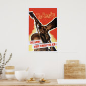 WWII Propaganda Poster Canada - Be Ready, Vintage ポスター (キッチン)