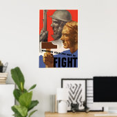 WWII Propaganda Poster Canada - Whatever Your Job ポスター (ホームオフィス)