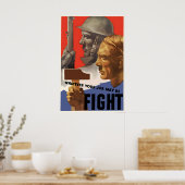 WWII Propaganda Poster Canada - Whatever Your Job ポスター (キッチン)