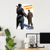 WWII Propaganda Poster Loose Talk Can Cause This ポスター (ホームオフィス)