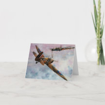 WWII RAFスピトファイア航空招待状