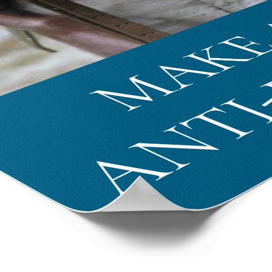 WWII Soldier with puppy MAAFA ポスター (角)