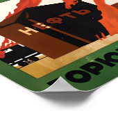 WWII Soviet Propaganda Poster Guerrilla warfare ポスター (角)