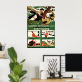 WWII Soviet Propaganda Poster Guerrilla warfare ポスター (ホームオフィス)