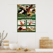 WWII Soviet Propaganda Poster Guerrilla warfare ポスター (キッチン)