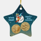 WWII Wasp Pilot Ornament セラミックオーナメント (裏面)