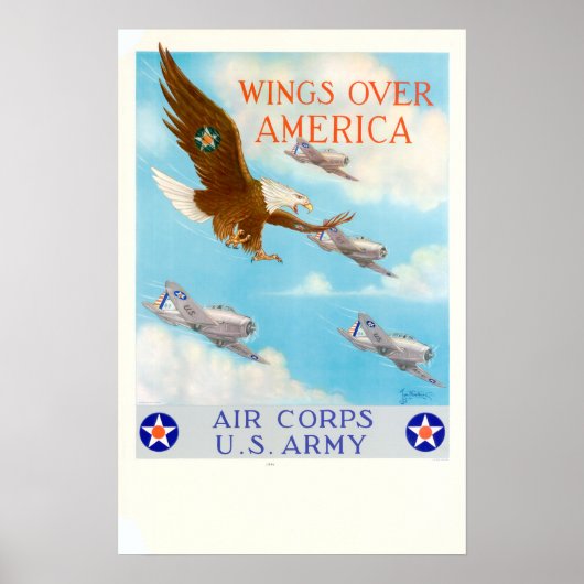 WWII Wings Over America ポスター (正面)