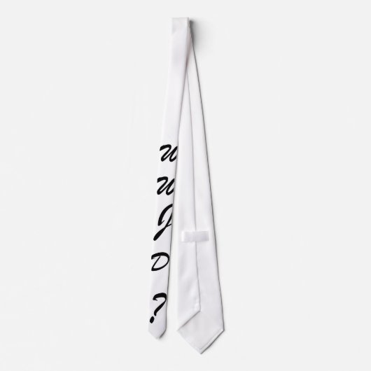 WWJDのタイ ネクタイ (裏面)