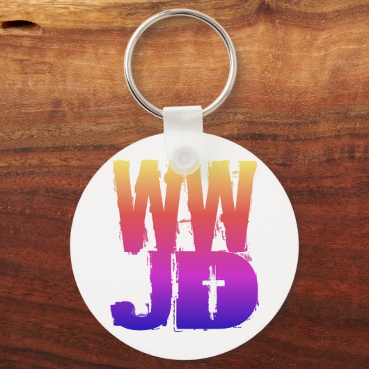 WWJDイエスが何をするのか キーホルダー (正面)