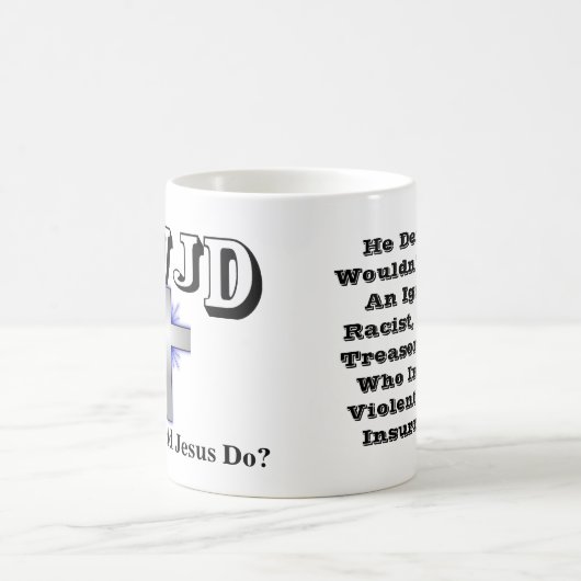 WWJDイエスは何をするのか？ コーヒーマグカップ (中央)