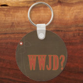 WWJDサビ文字 キーホルダー (正面)