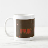 WWJDサビ文字 コーヒーマグカップ (左)