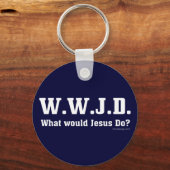 WWJD?イエスは何をするだろうか。 キーホルダー (正面)