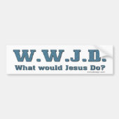 WWJD?イエスは何をするだろうか。 バンパーステッカー (正面)