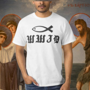 WWJD イエスは何をするだろうか。親切インスパイア Tシャツ